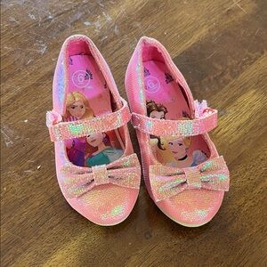 Disney Princess Glitter Shoes with Bow